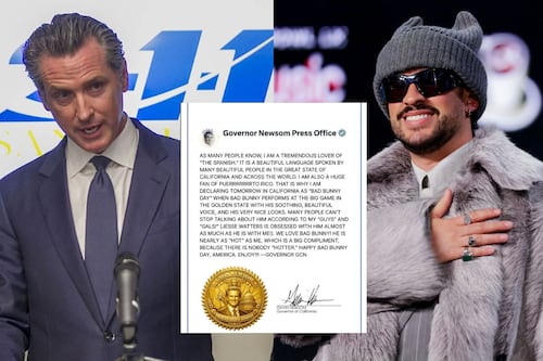 California declara el 8 de febrero ‘Día de Bad Bunny’ justo antes del Super Bowl