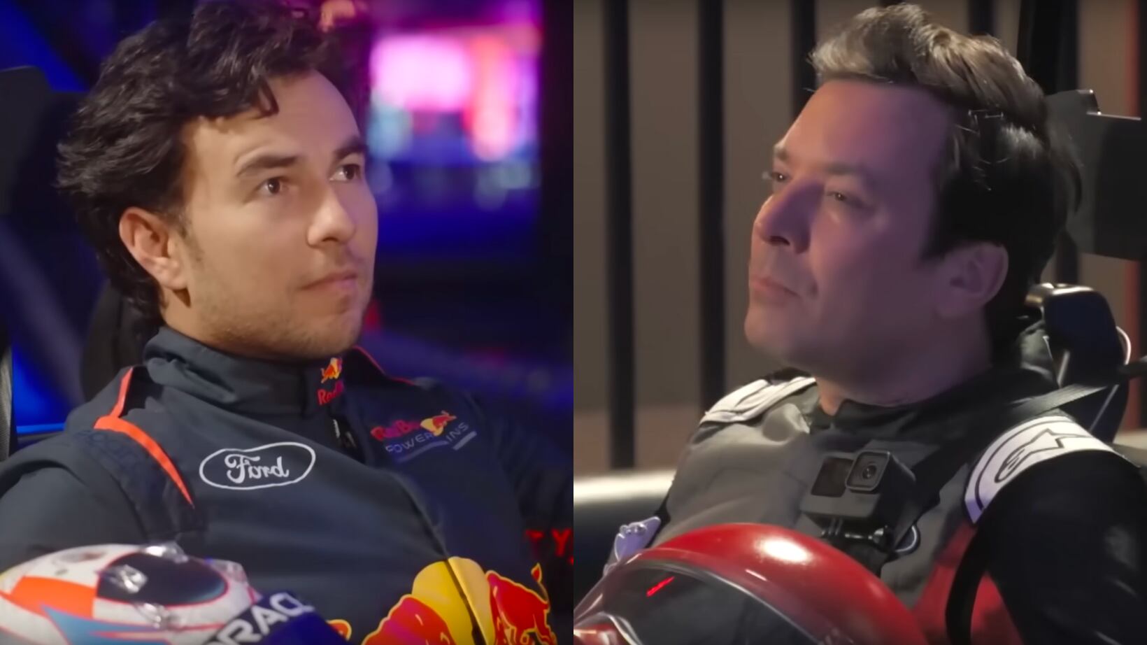 Checo Pérez tuvo una épica batalla contra Jimmy Fallon.