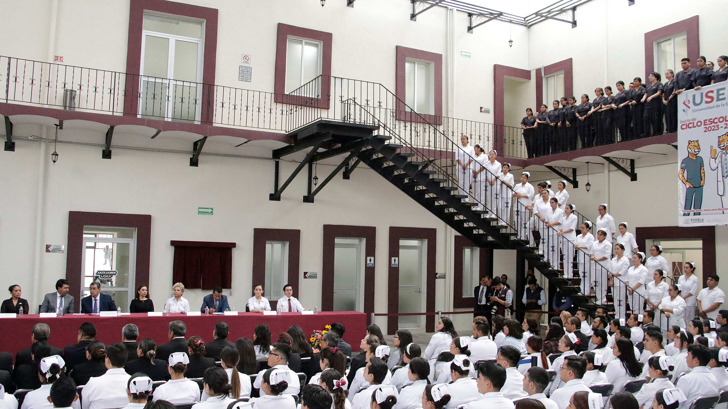 El gobernador Sergio Céspedes marca el inicio del ciclo escolar 2023-2024 de la institución.