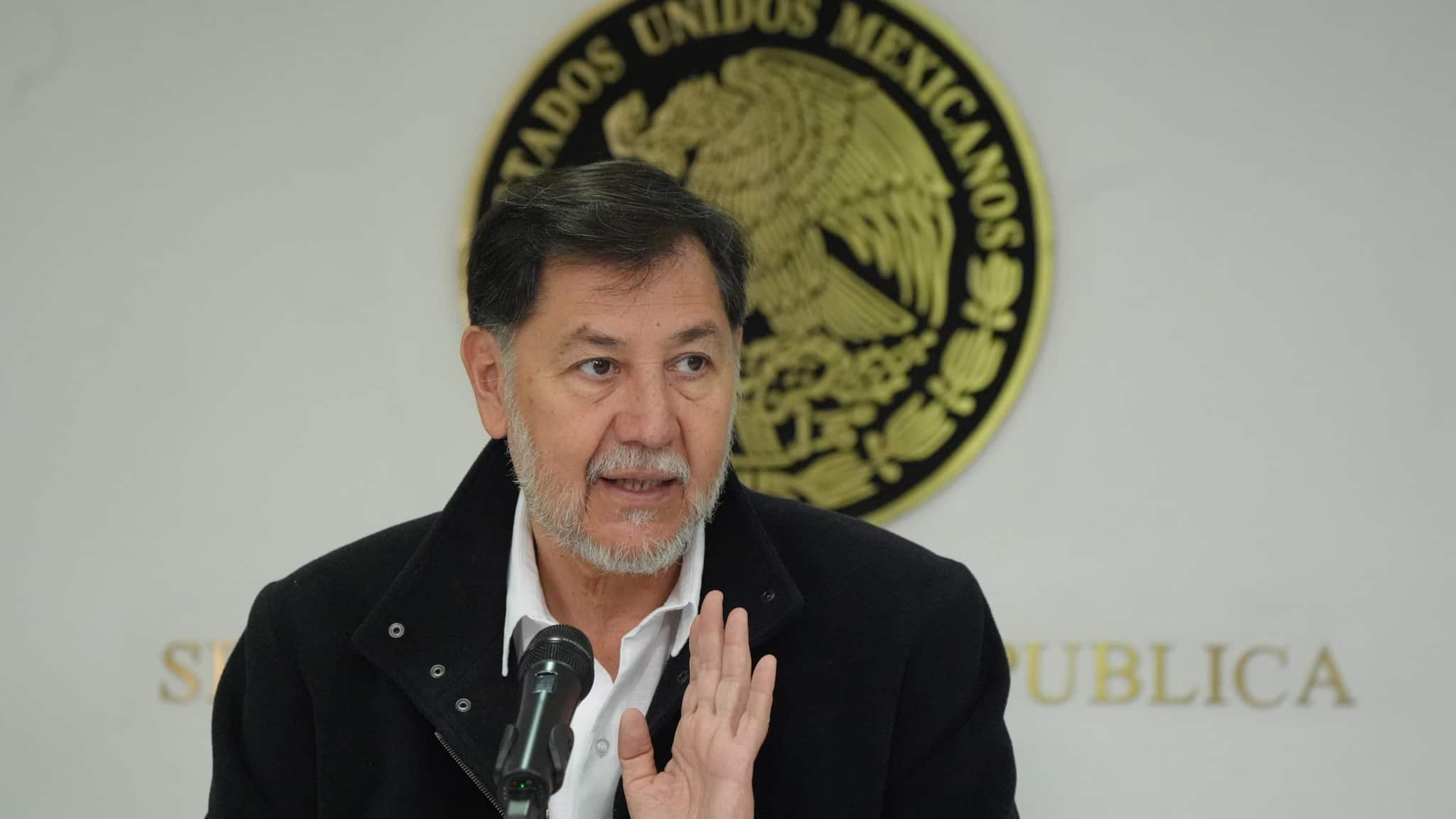 Gerardo Fernández Noroña, presidente de la Mesa Directiva del Senado