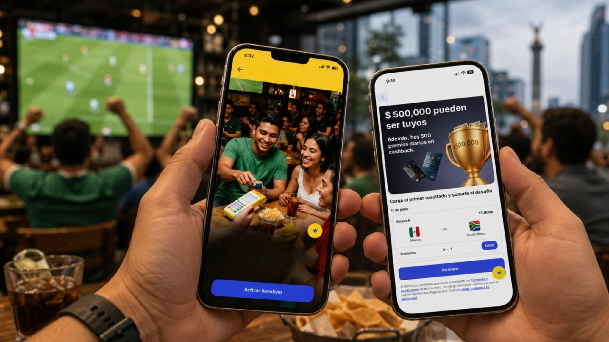 Mercado Pago permite pronosticar resultados, competir con familiares, amigos o compañeros de trabajo y ganar premios durante el torneo. Además, si México conquista el título, habrá reembolsos en compras para los usuarios participantes
