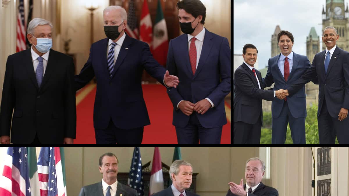 Popularmente asĂ se le conoce al encuentro de lĂderes de AmĂ©rica del Norte: MĂ©xico, Estados Unidos y CanadĂĄ.