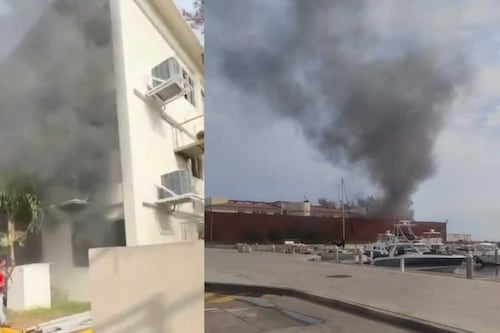 Fuerte incendio en Escuela Náutica Mercante de Veracruz moviliza a bomberos y personal de Marina