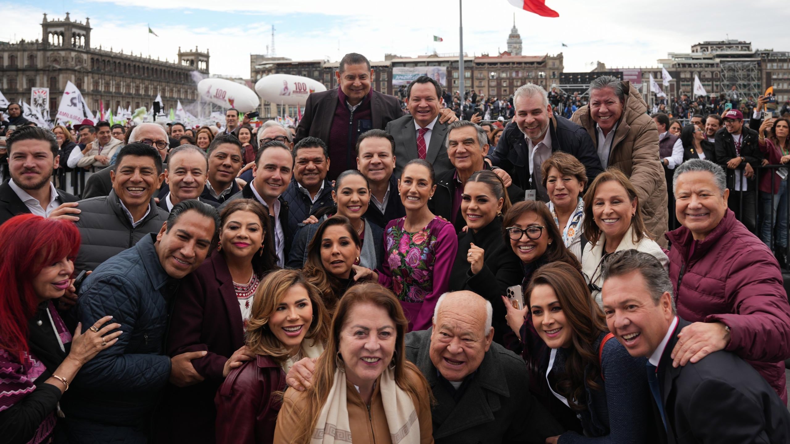 El evento fue en el Zócalo de la Ciudad de México.