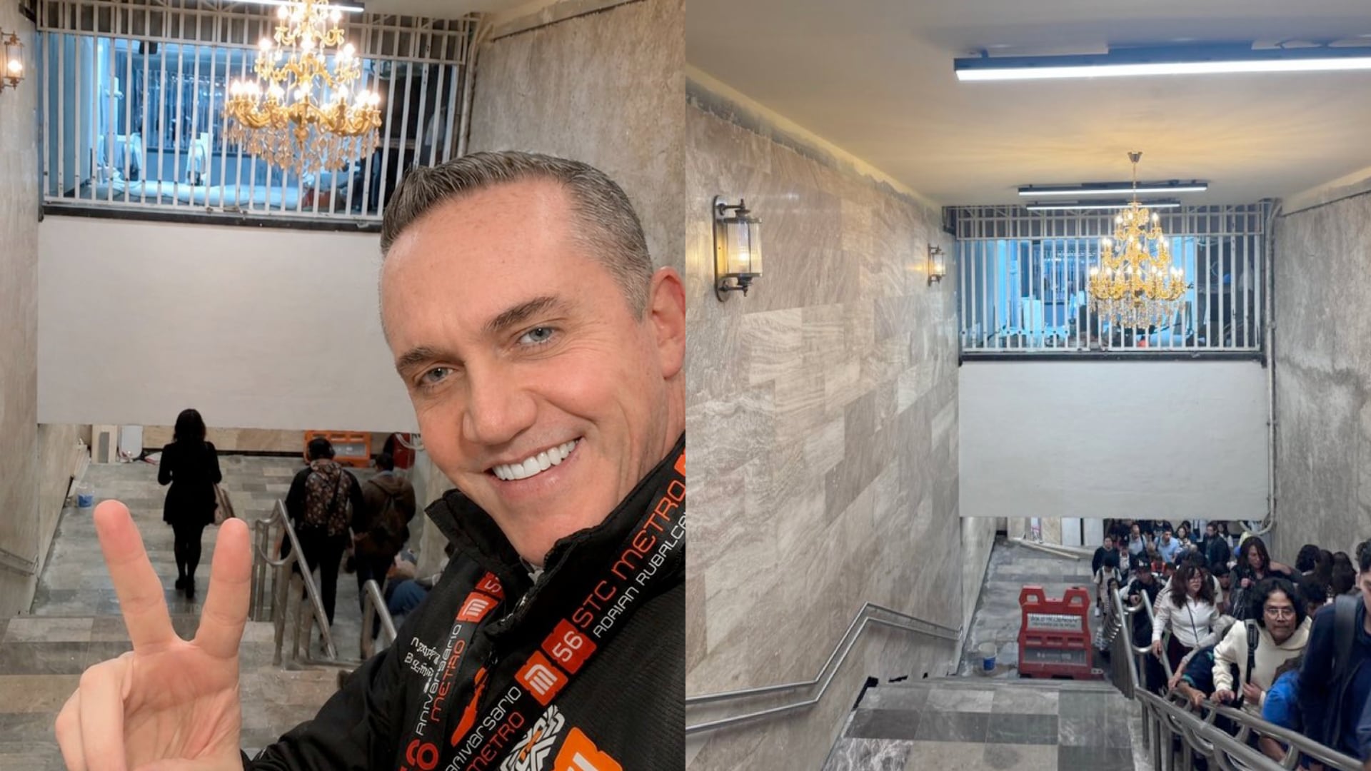 La nueva imagen de la estación Hidalgo, con candelabros y acabados tipo mármol, provocó comparaciones con palacios europeos