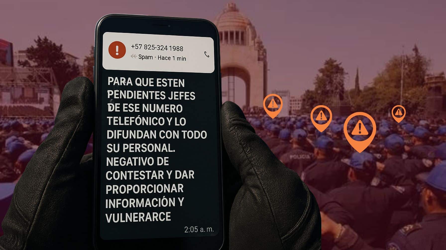 Elementos de Policía Auxiliar de CDMX reciben llamadas extorsivas tras publicación sobre base filtrada con datos personales.