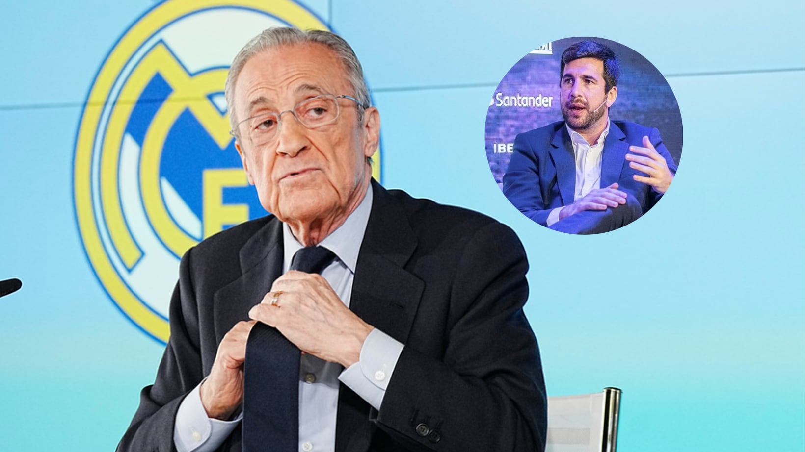 Florentino Pérez culpó a empresario de la crisis en Real Madrid.