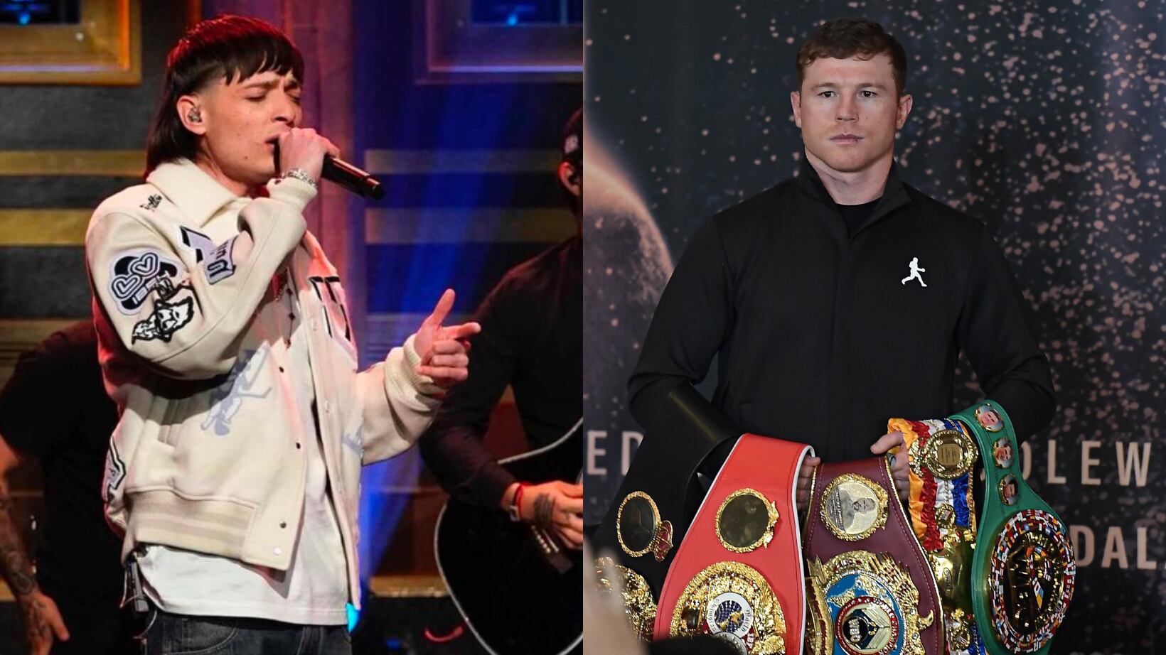 Peso Pluma estará en la pelea del Canelo.