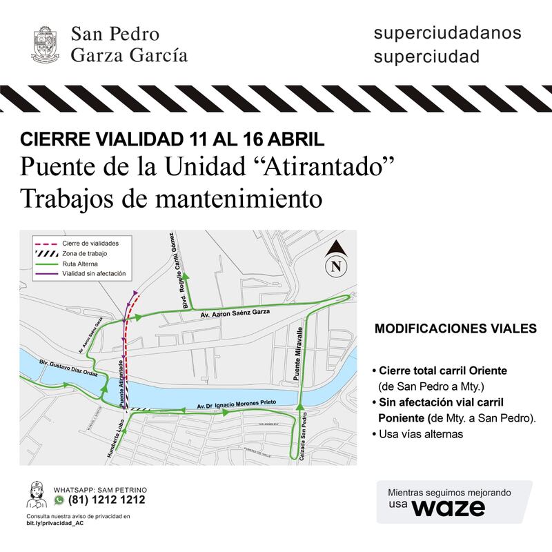 San Pedro ofrece altervativas viales para llegar a Monterrey.