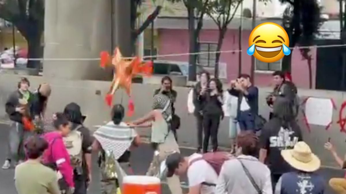 Protesta termina en posada navideña con piñata: bloquean la México-Cuernavaca por desvío de agua