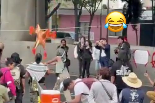 Protesta termina en posada navideña con piñata: bloquean la México-Cuernavaca por desvío de agua