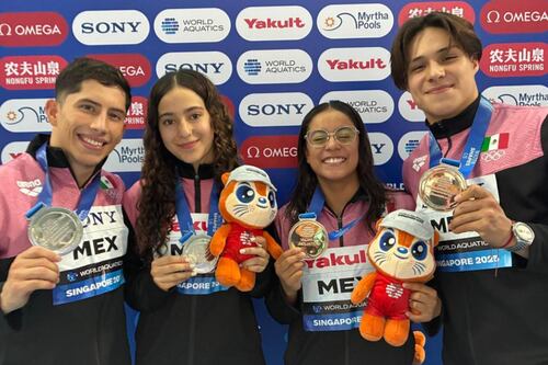 México hace historia en Singapur: así quedó su medallero en el Mundial Acuático