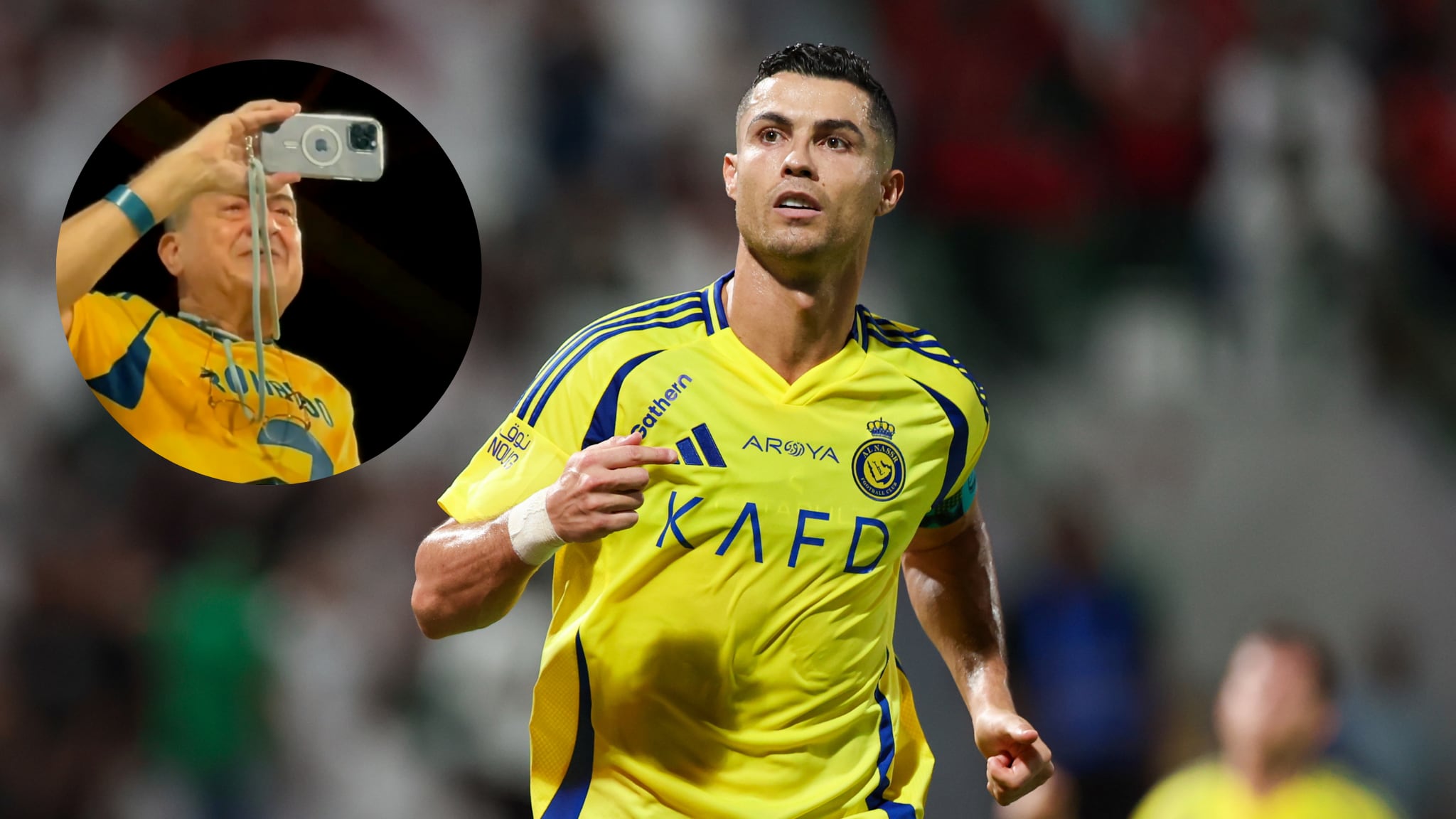 Cristiano Ronaldo en busca de aficionado