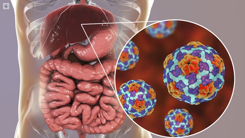 Cada tipo de hepatitis viral es causado por un virus diferente. Los virus de la hepatitis A, B y C se pueden transmitir a través de la sangre, el semen y otros fluidos corporales.