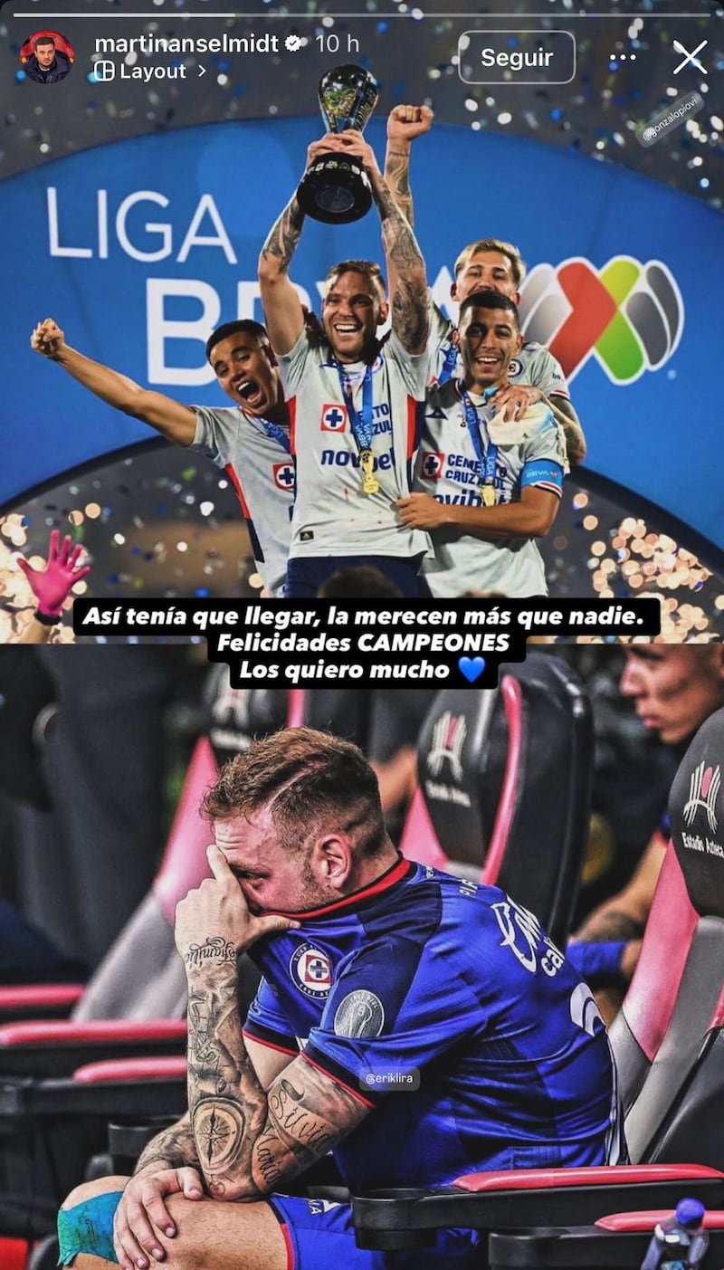 Anselmi felicita a Cruz Azul tras el campeonato