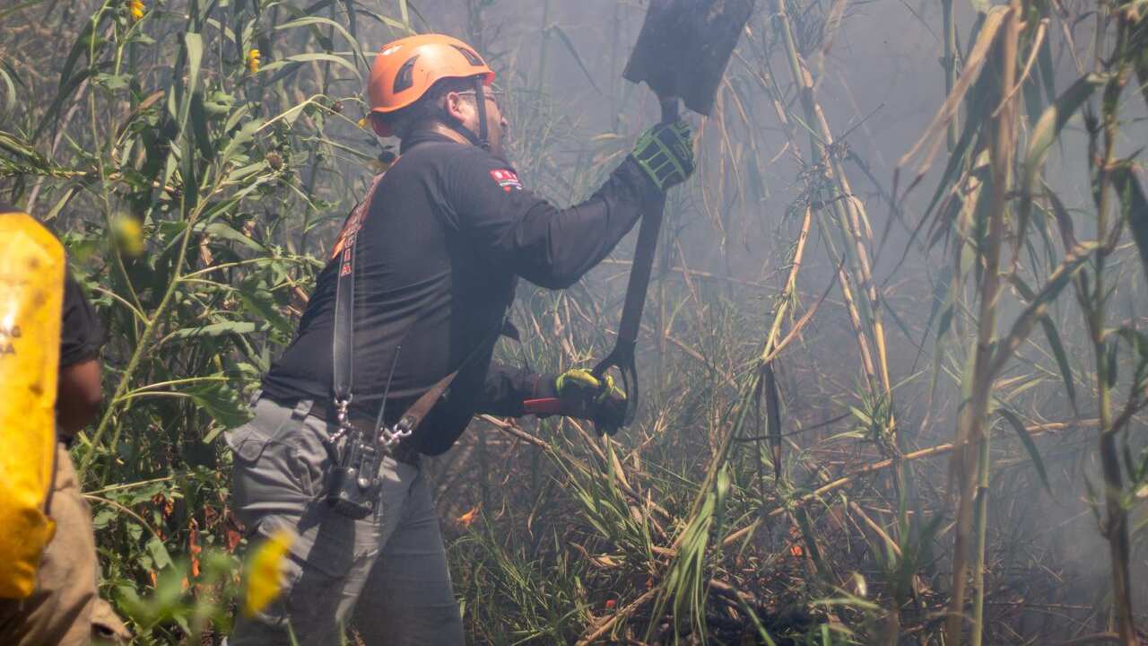 La humedad en el ambiente, de acuerdo a The Weather Channel es de 45%.