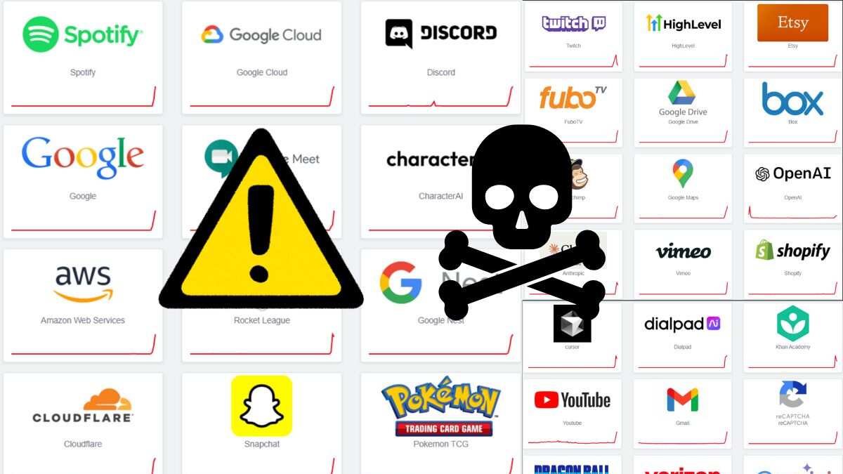 Hackeo masivo: Google, Amazon, Spotify, Microsoft y más sufren caída mundial