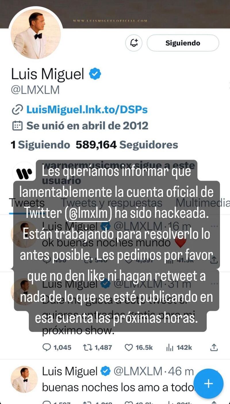 Luis Miguel promete regalar boletos para su tour