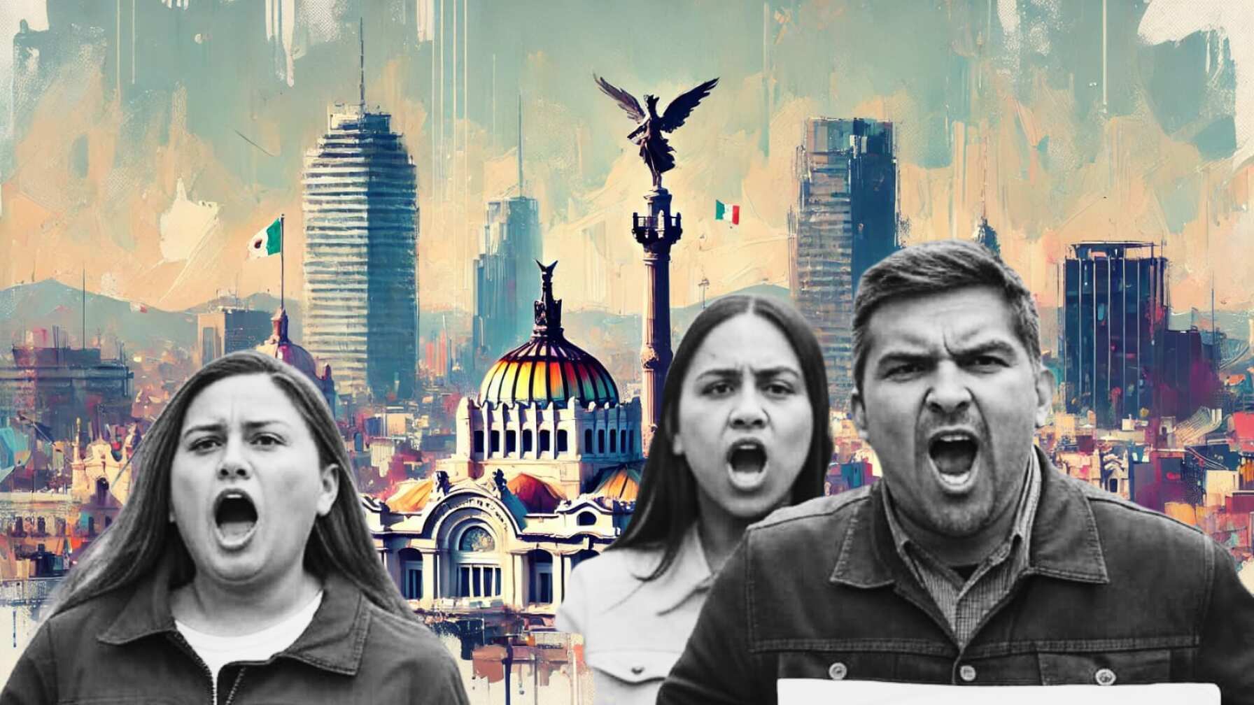 Comerciantes de mercados cierran sus negocios para unirse a la marcha contra Sedeco, exigiendo que no se afecte su patrimonio.