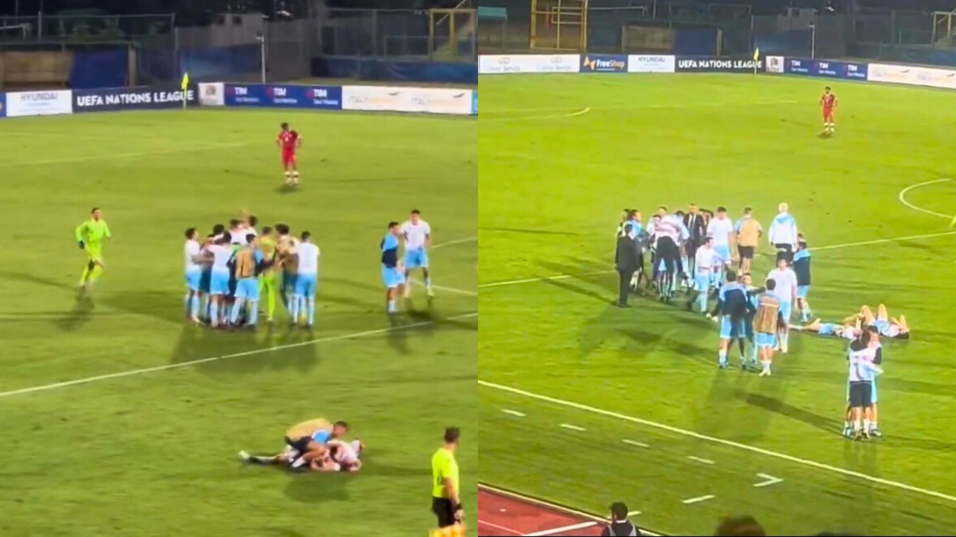 San Marino festejó su segundo triunfo en su historia. Imagen: redes sociales.