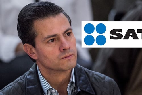 Así fue fotografiado Enrique Peña Nieto en el SAT tras volver a México