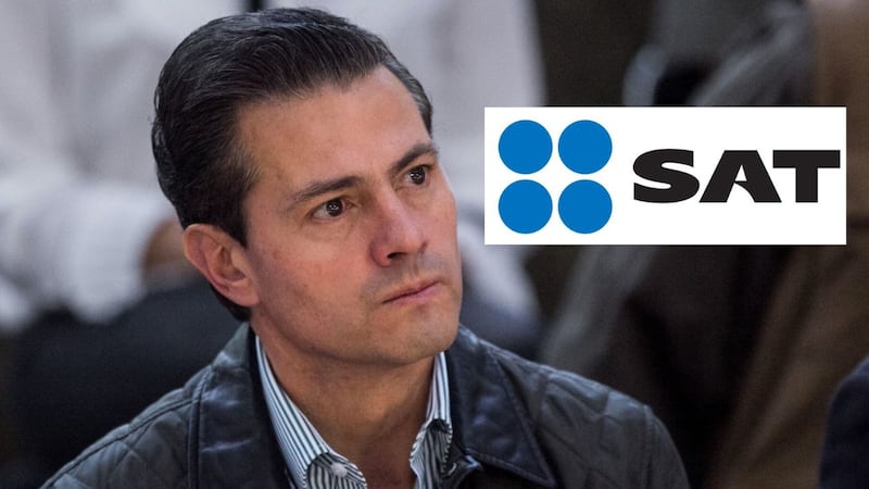 Así fue fotografiado Enrique Peña Nieto en el SAT tras volver a México