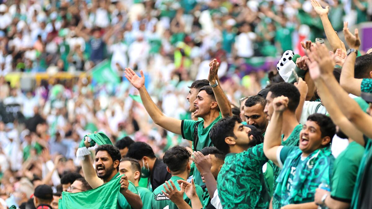 Aficionados Arabia Saudita vs Mex