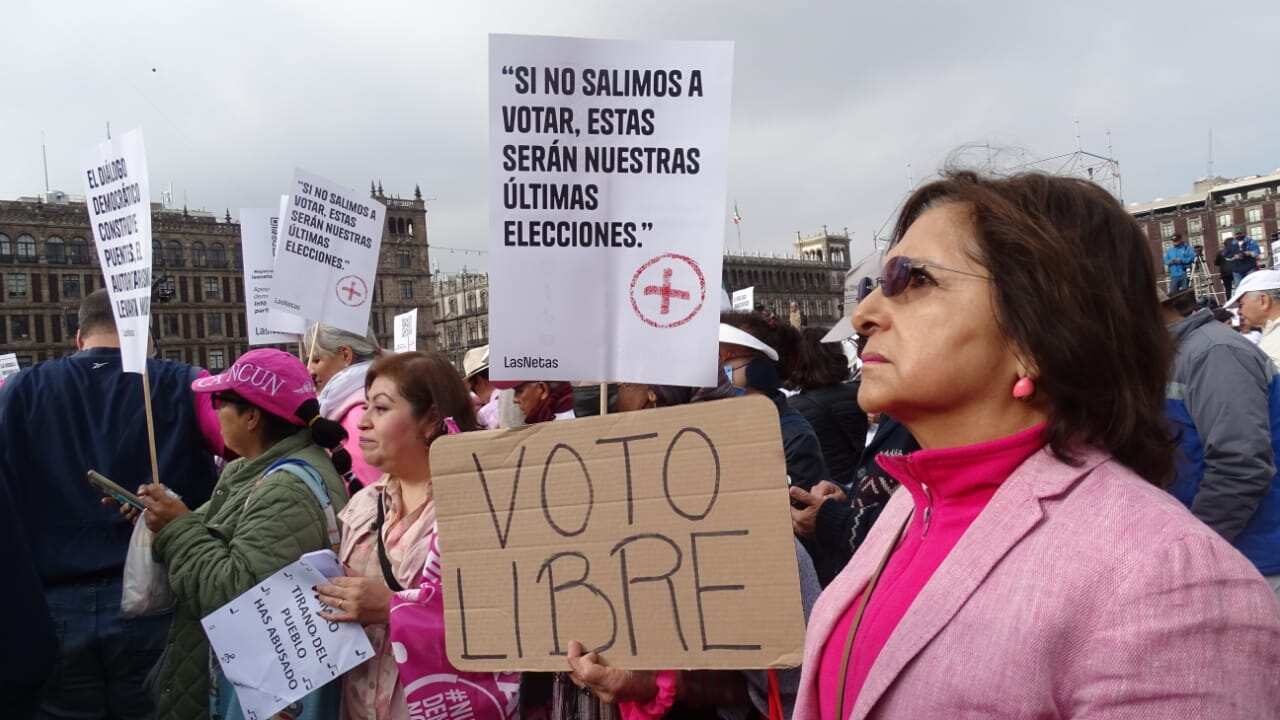 La movilización fue convocada para este domingo en el Zócalo de la CDMX. (Marisol Argumedo/ Publimetro)