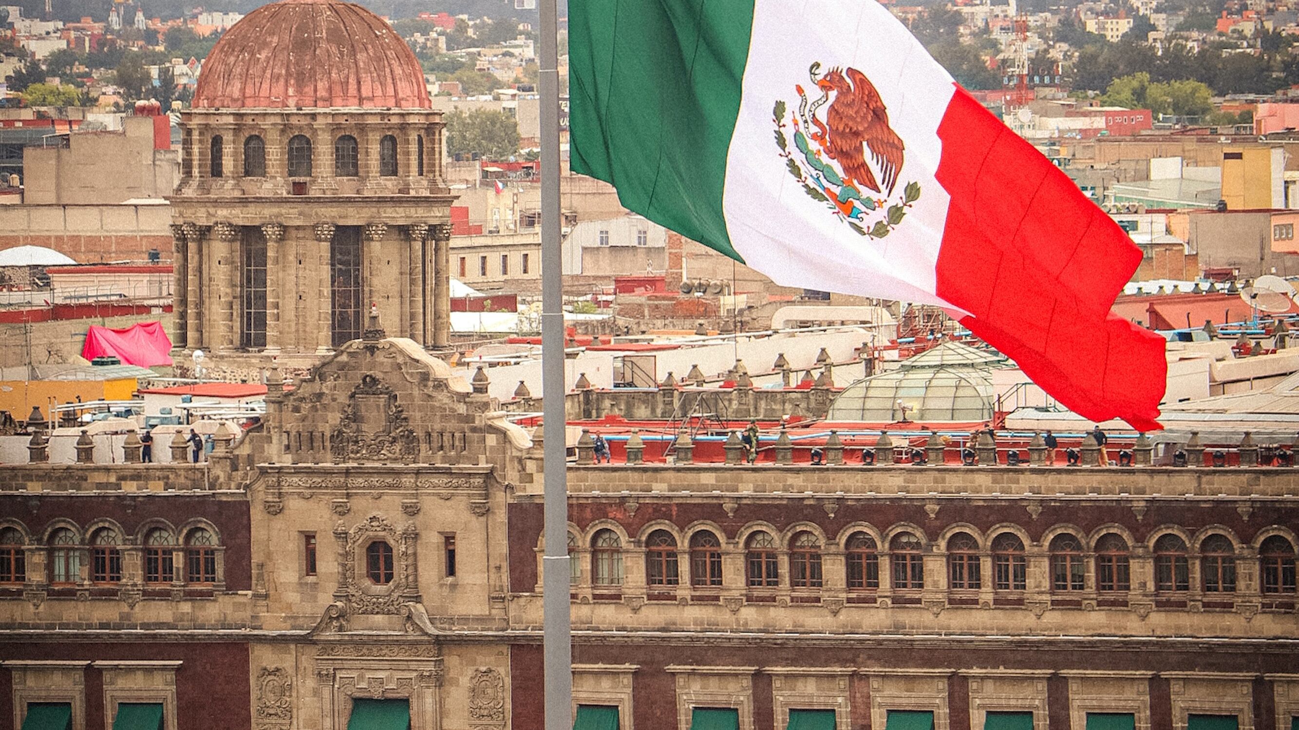 Bandera en Ciudad de México. (Cortesía)