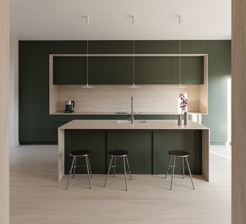 Cosentino reinterpreta la esencia de la madera bajo la tecnología y las altas prestaciones propias de Dekton para su aplicación en encimeras, revestimientos, y especialmente en suelos