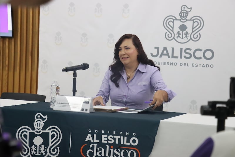 Sofía Berenice García Mosqueda informó que la RCJ contará con nuevas reglas de operación para fortalecer los apoyos dirigidos a mujeres víctimas de violencia. CORTESÍA