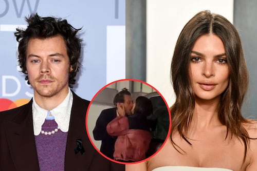 ¿Son novios?, Harry Styles y Emily Ratajkowski son captados besándose