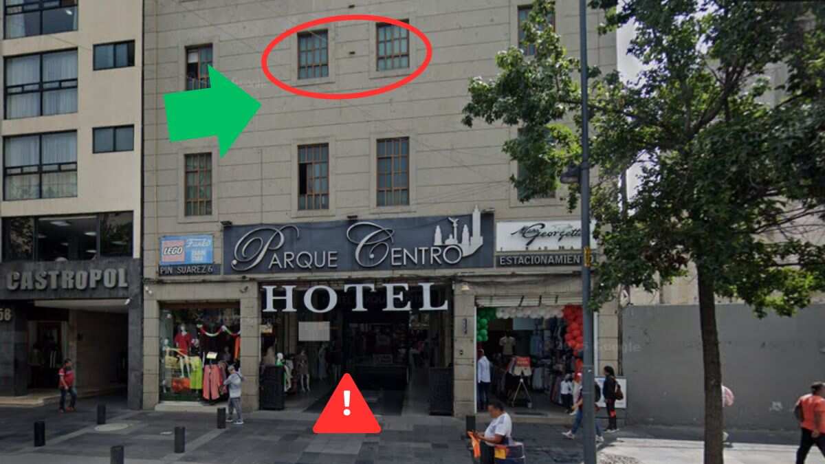 Hombre cae del segundo piso de hotel en Centro Histórico de CDMX; muerde a policía durante rescate