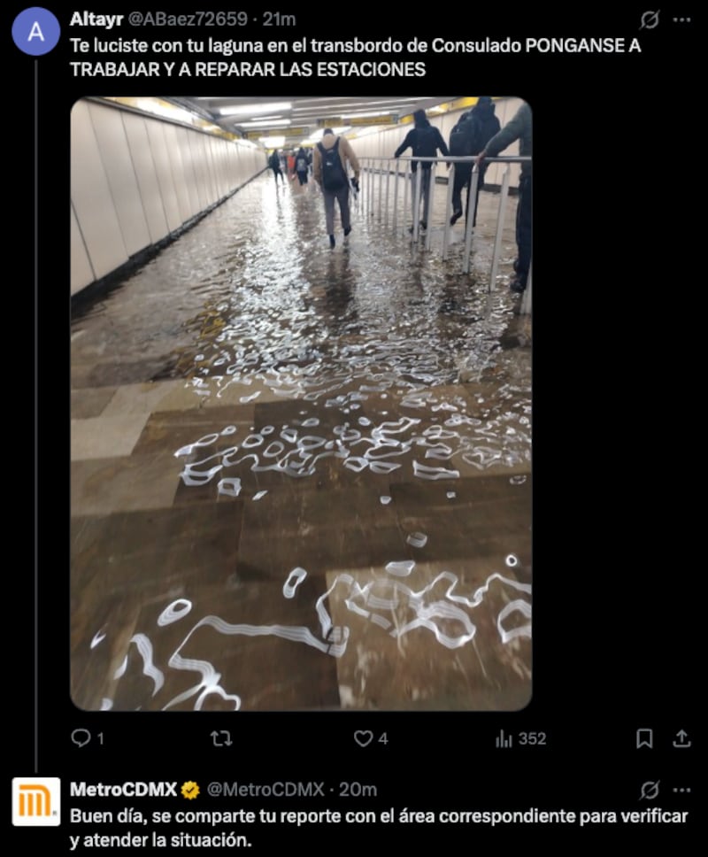 Goteras en la Línea 5