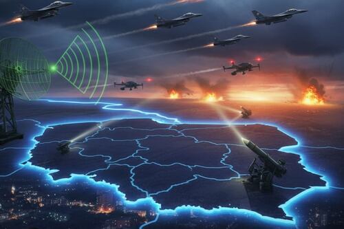 Polonia despliega cazas tras detectar drones rusos; suenan sirenas en el este del país