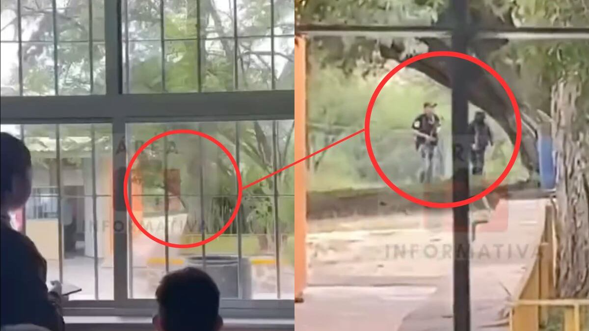Sicarios armados ingresan a secundaria en Zacatecas.