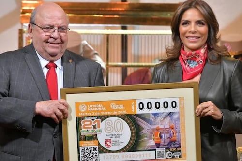 Sorteo Mayor conmemora al Colegio de Ingenieros Civiles de México por 80 años de contribuir al desarrollo del país