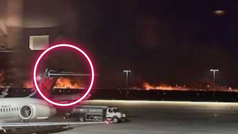 Avión sufre terrible accidente que provoca incendio en el motor y queda en video