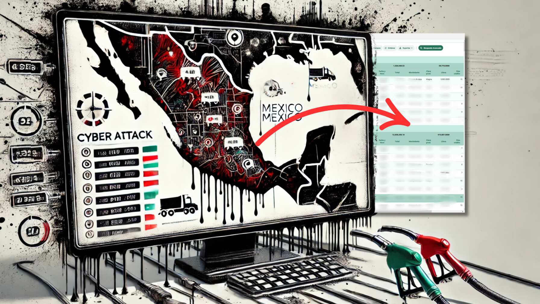 Hackers venden acceso total a una red de gasolineras en México, permitiendo manipular registros financieros, desviar combustible y alterar precios.