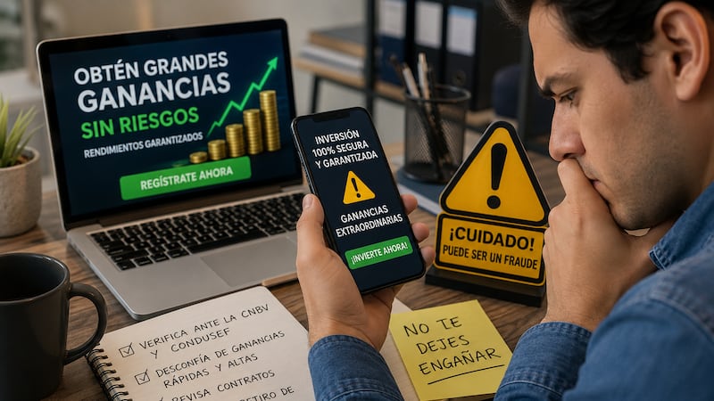 Inversiones milagro te dejan sin dinero: 8 alertas para no caer