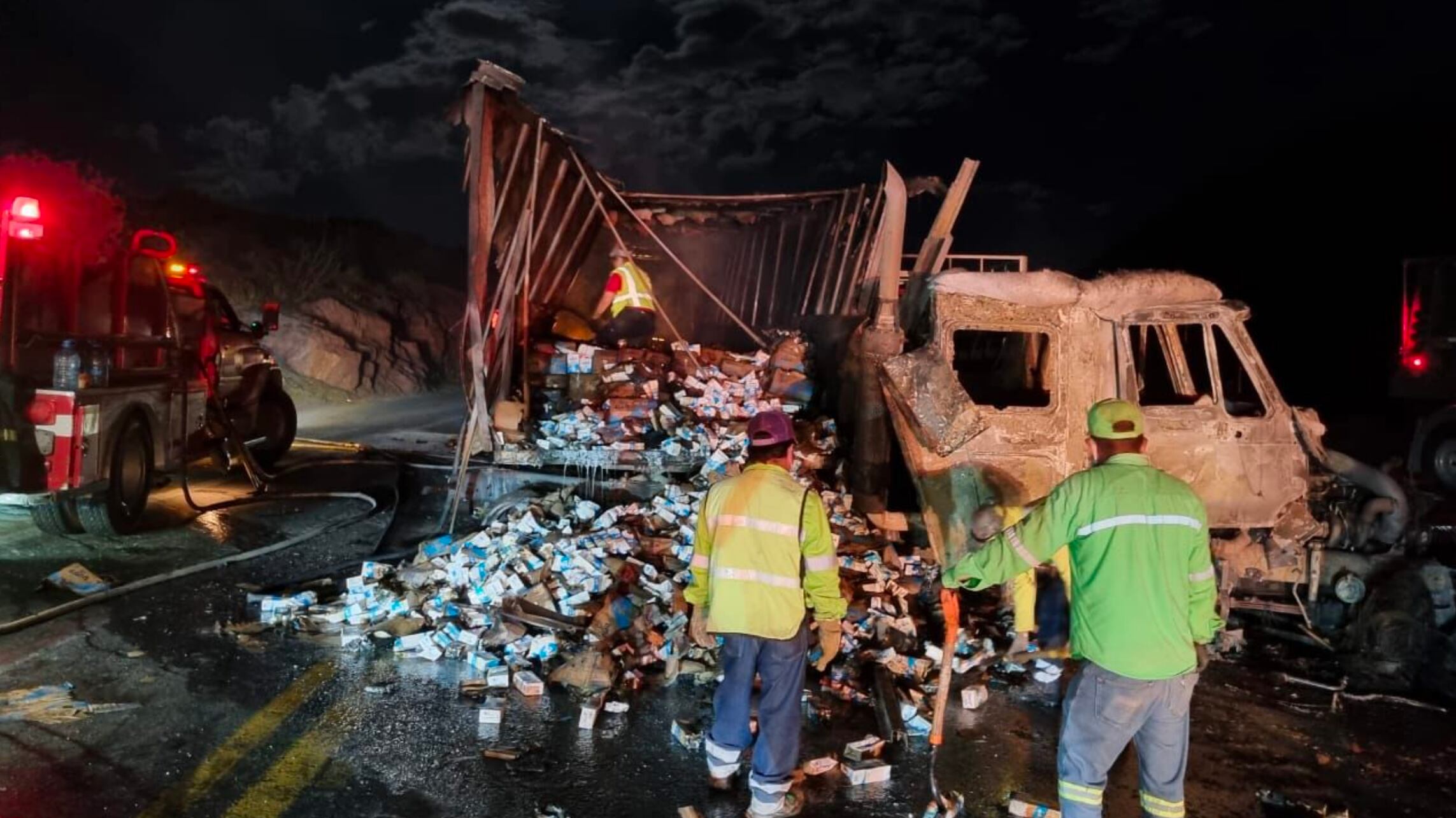 Accidente en carretera Saltillo-Monterrey.