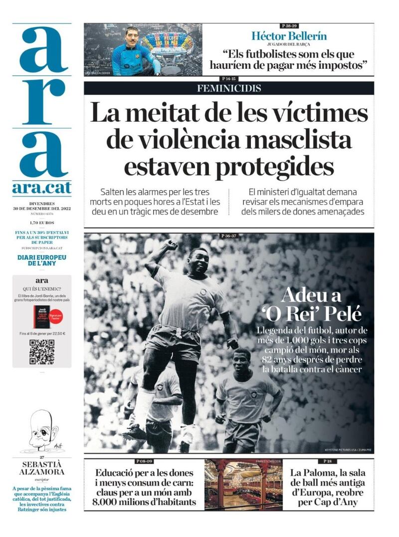 Portadas - muerte de pelé