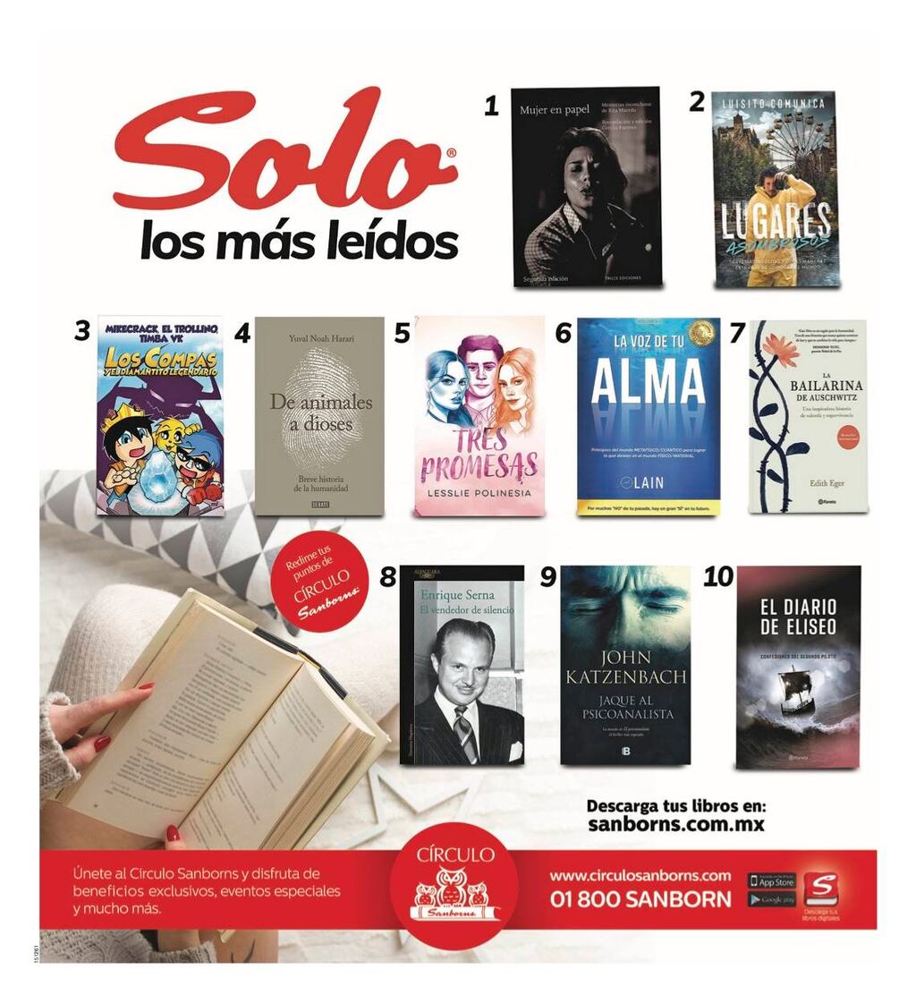 Anuncio Sanborns Libros edición CDMX del 30 de marzo de 2020, Página 16 ...