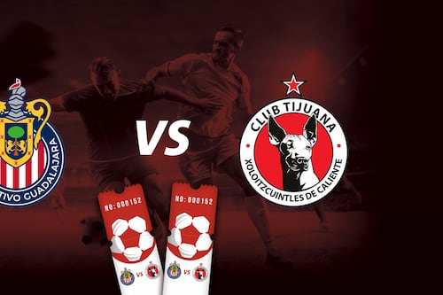 Chivas vs Xolos, te regalamos boletos.