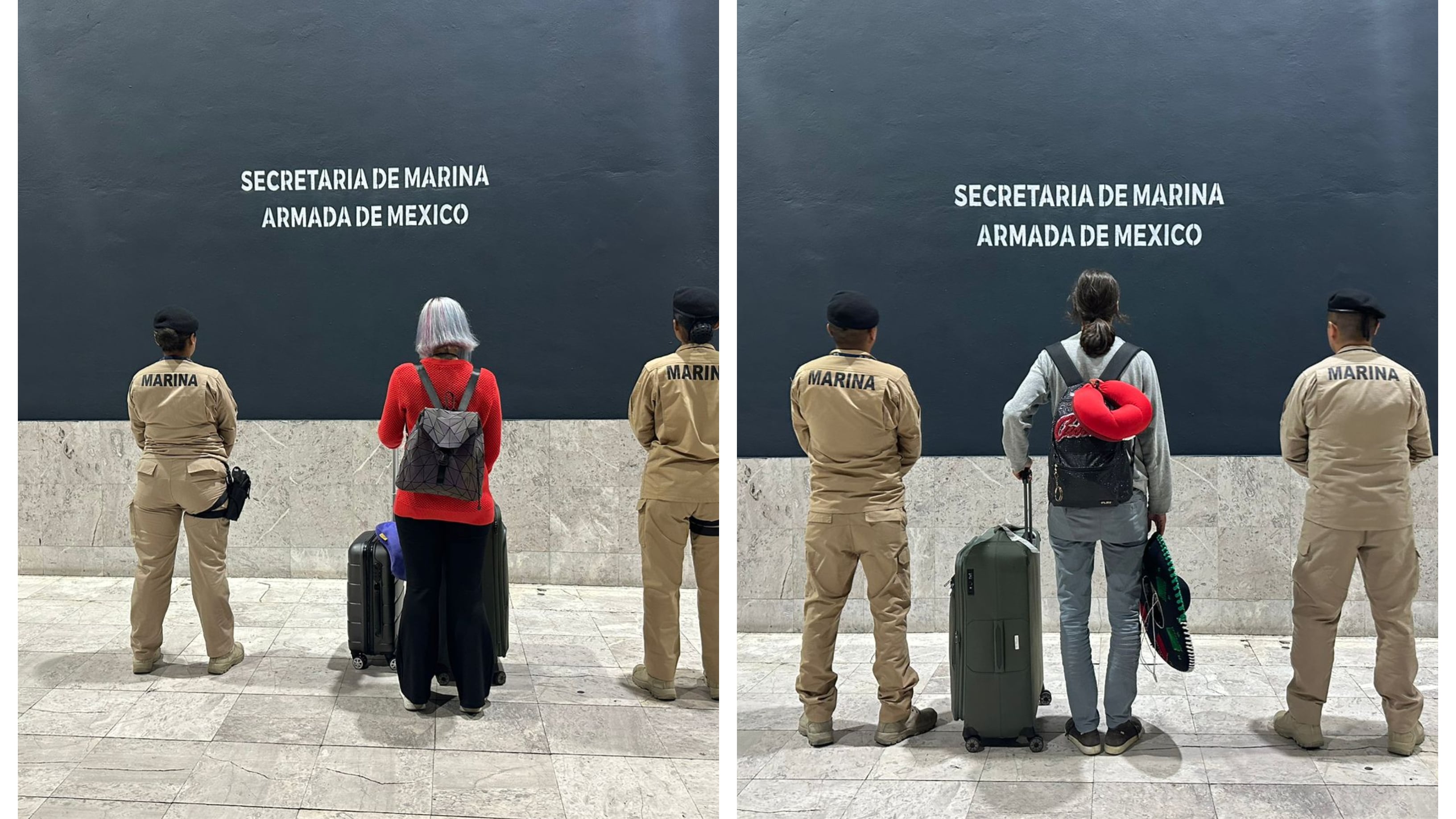 Rumanos detenidos en el AICM