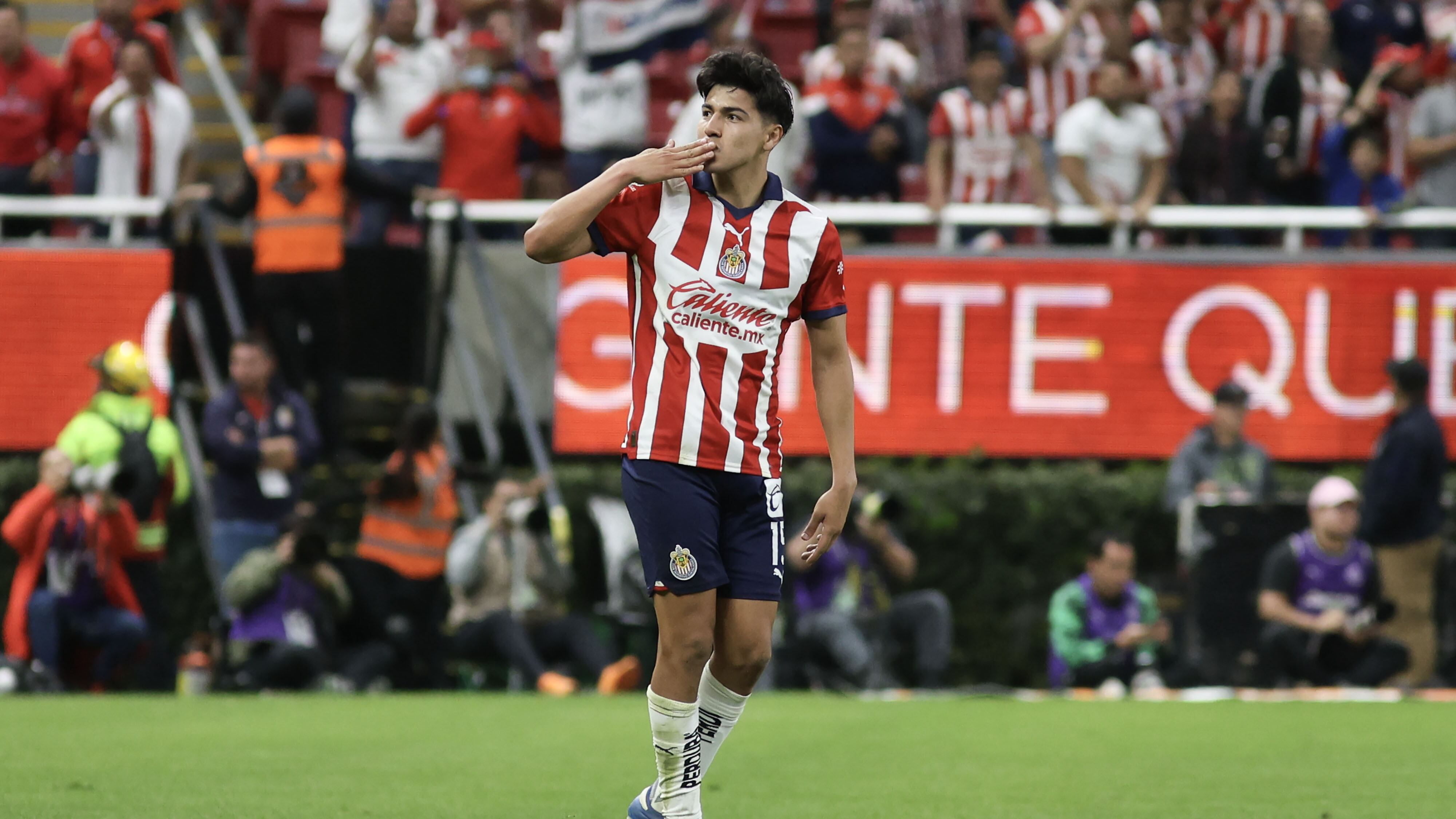Erick Gutierrez anotó el primer gol de Chivas en el Clausura 2024.