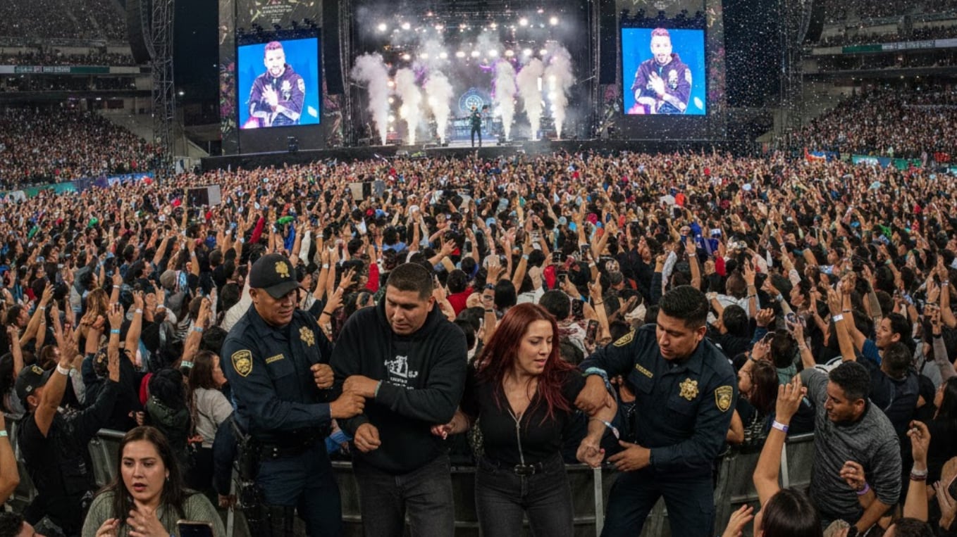 Robo celulares en convierto Bad Bunny