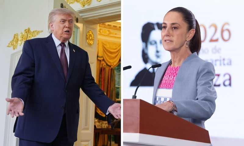 Trump y Sheinbaum.