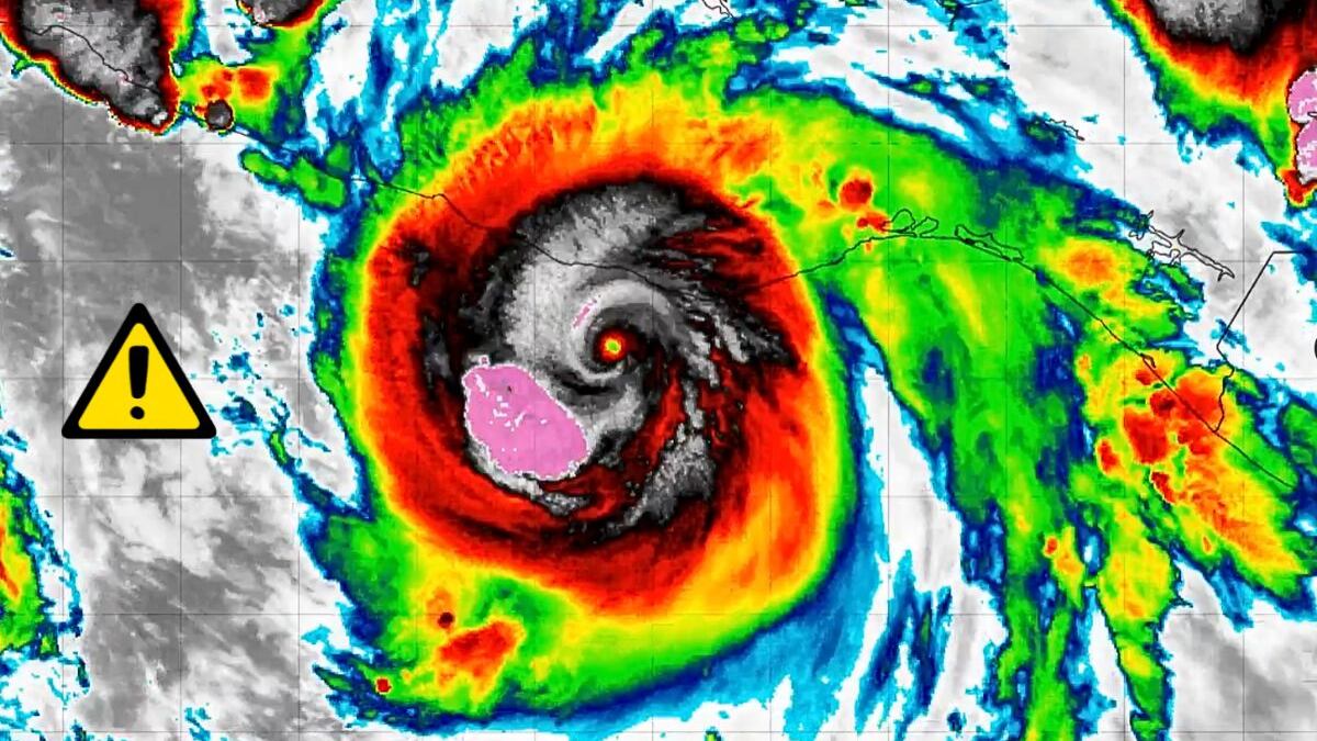 Huracán Erick toca tierra en México como categoría 4; Extremadamente peligroso