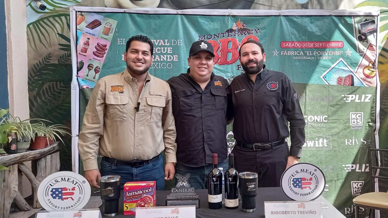 Daniel García Rosales, Luis Rivas y Rigoberto Treviño anunciaron el Fest BBQ 2023.